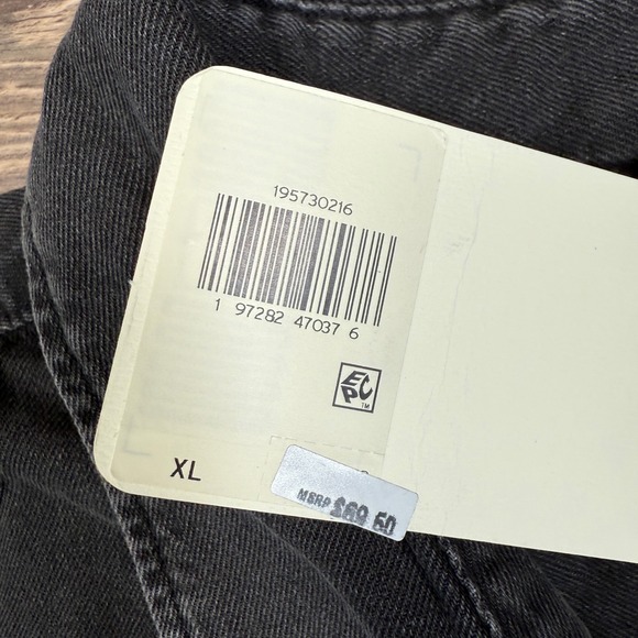 Levi Strauss Jackson Worker Relaxed Fit Charcoal Gray Long Sleeve Shirt Mens XL - Picture 4 of 7